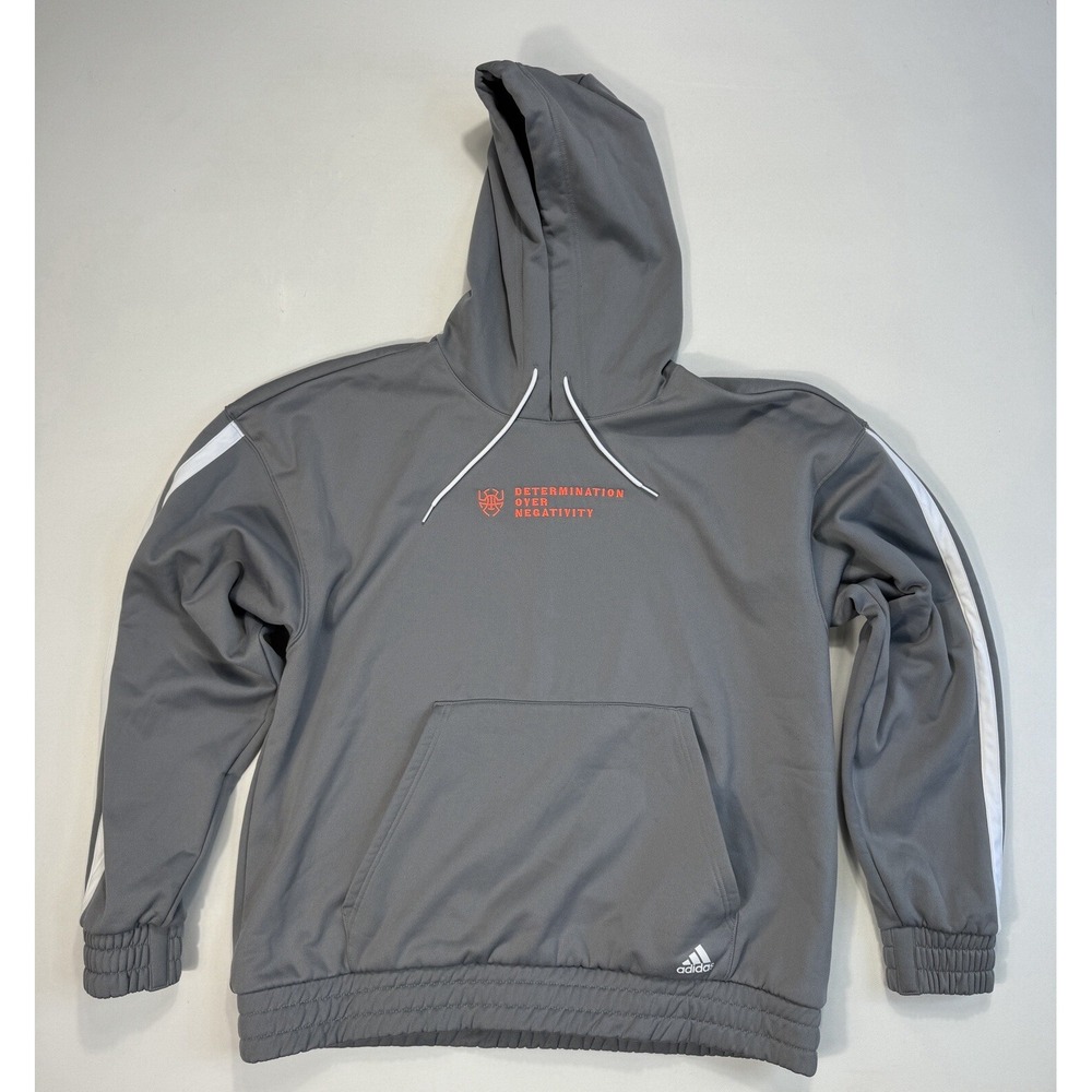 Adidas Donovan Mitchell D.O.N. Determination Over Negativity Gray Hoodie Mens XL